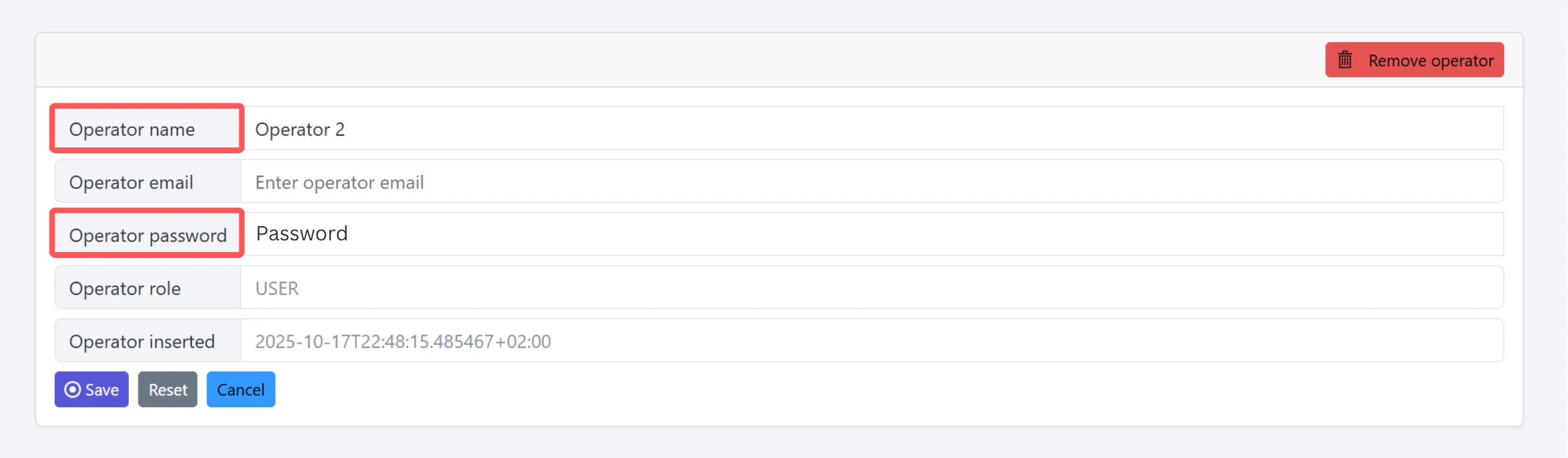 Creating a new operator